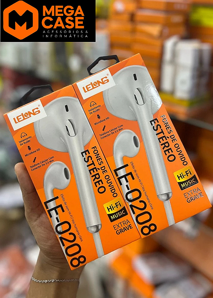 Fone de Ouvido Lelong LE-0208 Estéreo