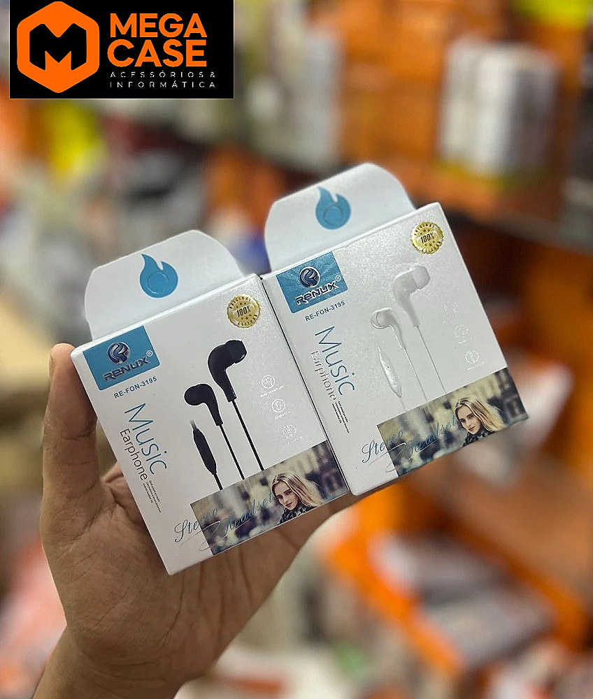 Fone de Ouvido Renuvx RE-FON-3195 Music