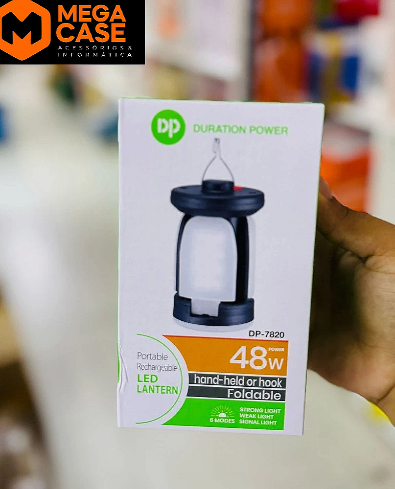 Luminária Portátil Recarregável 48W DP-7820 com Gancho