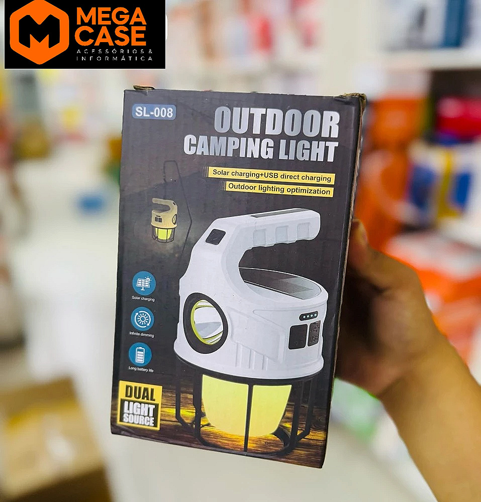 Lanterna de Camping Outdoor Solar SL-008