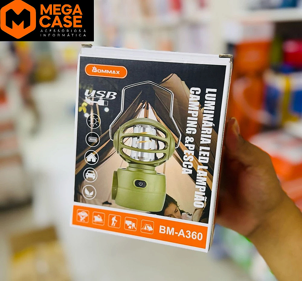 Luminária LED de Camping e Pesca Bommax BM-A360