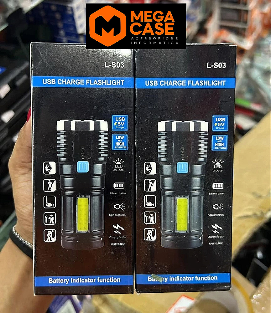 Lanterna recarregável USB L-S03