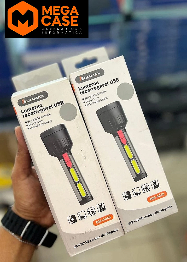 Lanterna recarregável USB BM-A040 Bommax