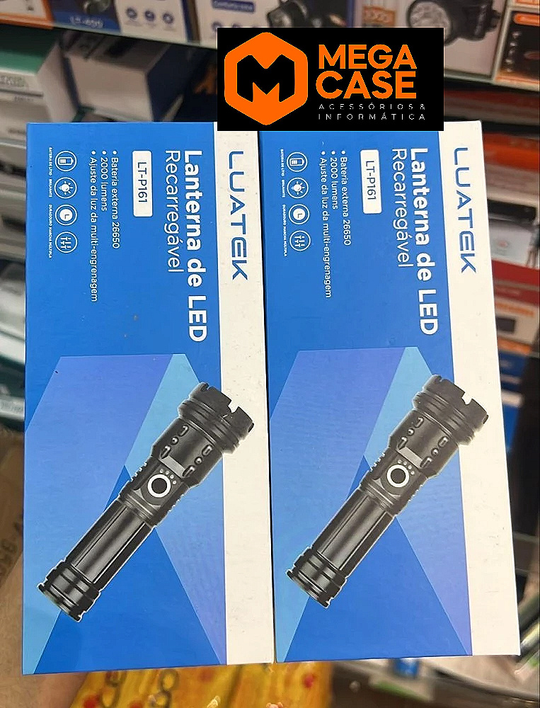 Lanterna LED Recarregável Luatek LT-P161