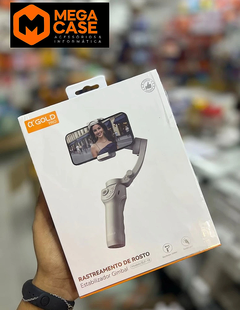 Estabilizador Gimbal α'GOLD com Rastreamento Facial SLF-10