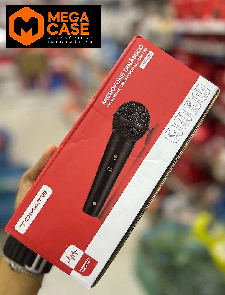 Microfone Dinâmico Tomate MT-1016