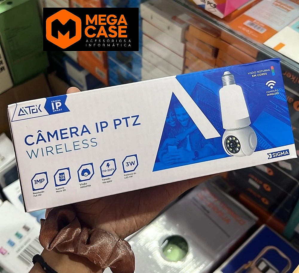 Câmera IP PTZ Wireless 1010 com LED 3W