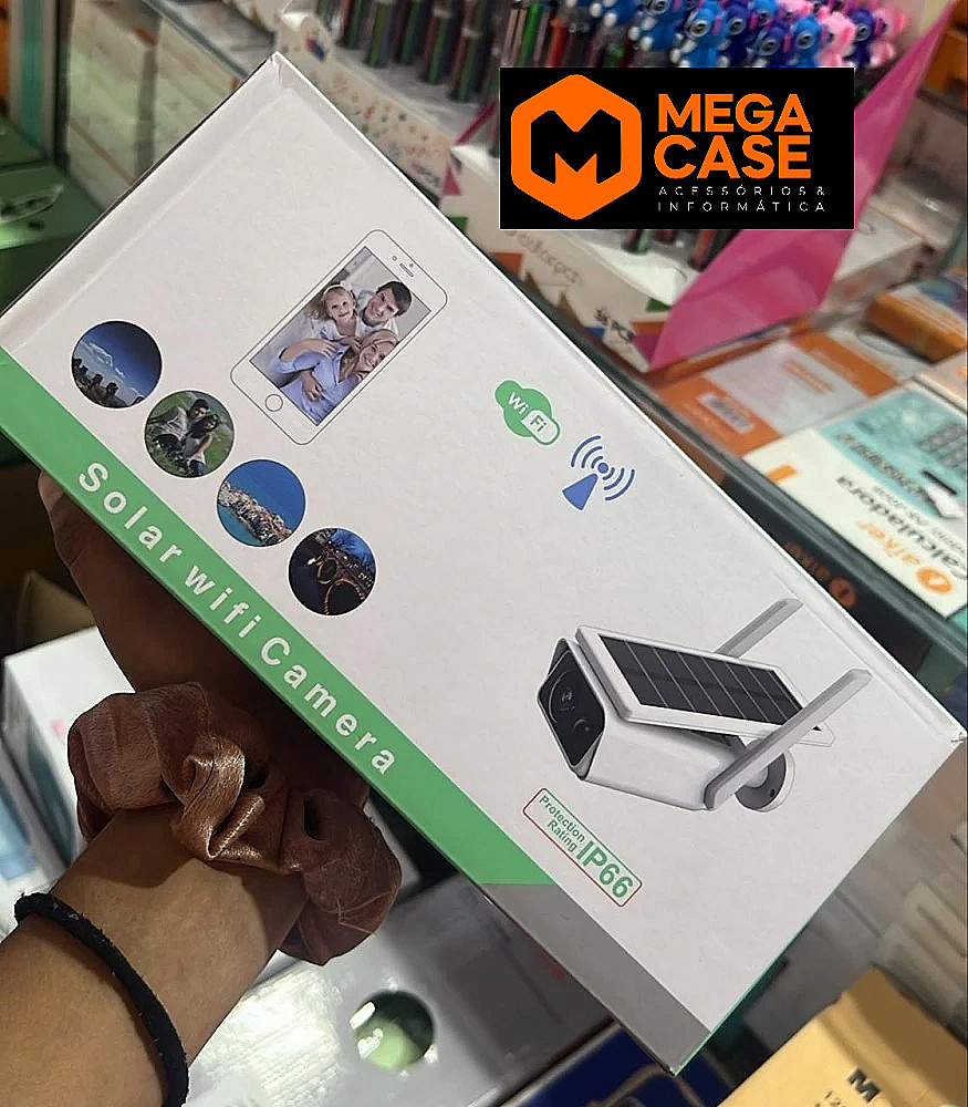 Câmera Solar WiFi IP66 Externa