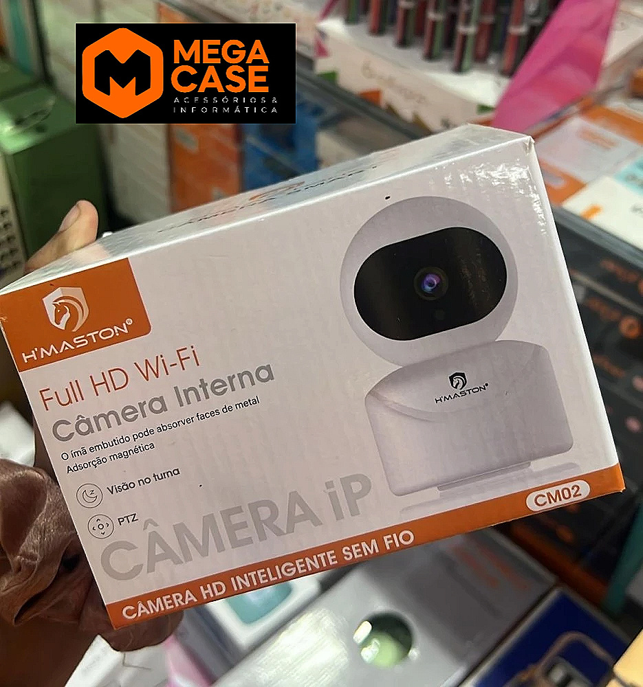 Câmera Interna Full HD WiFi H’maston CM02 – Imã embutido e visão noturna