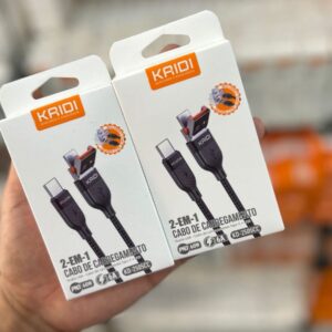 Cabo de celular tipo c com usb kaidi